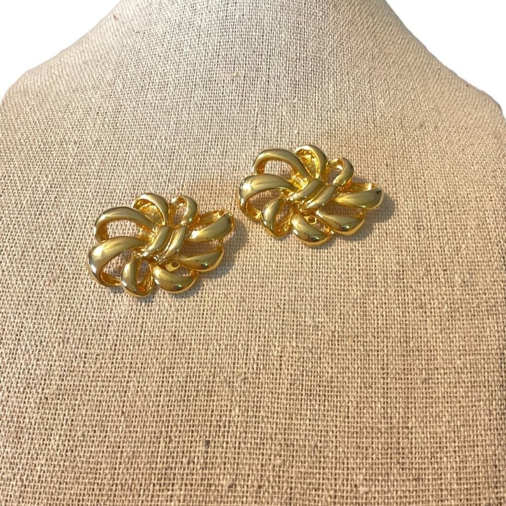 Vintage Bluette Made in France Pin Wheel Bow Shoe Clips